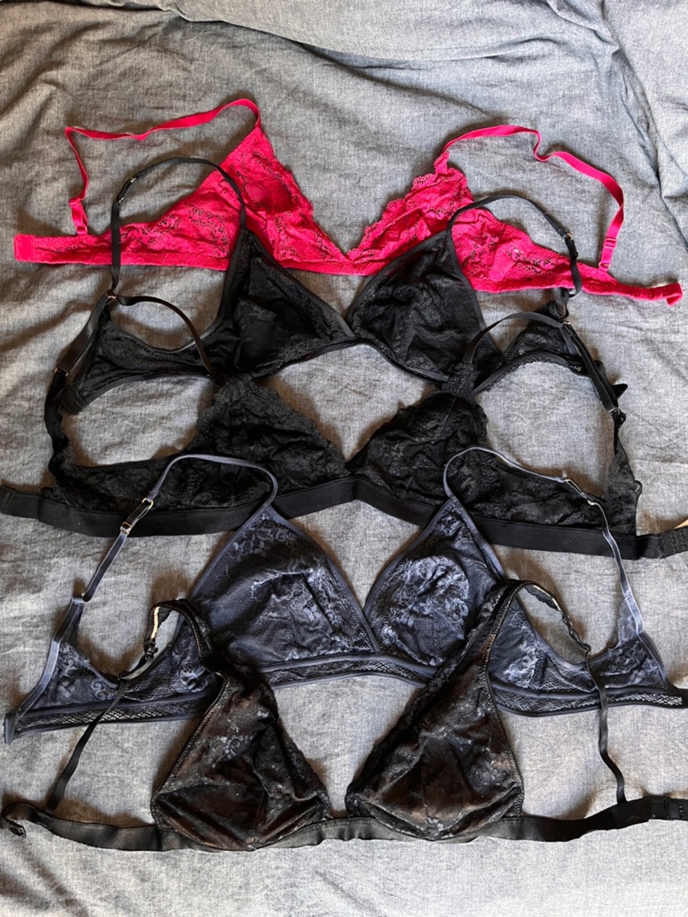 Bralettes bundle, sizes L/XL